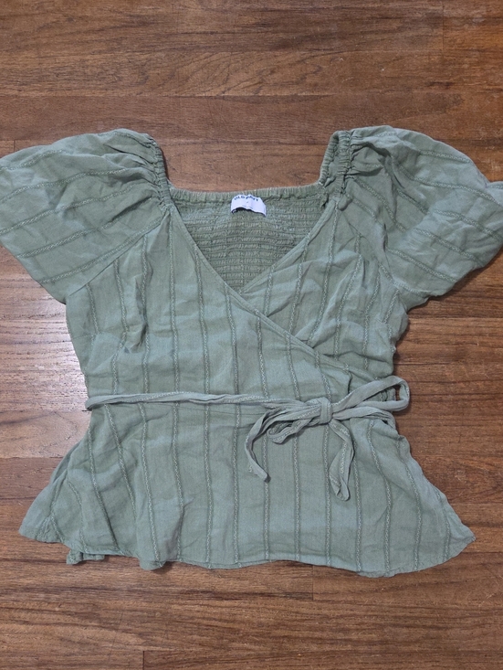 Old Navy Tops - Old Navy Wrap Peplum Blouse